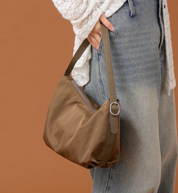  「リングバックルワンハンドBAG」|トートバッグ|オリーブ