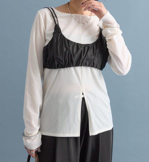  「ギャザービスチェ SETトップス」|Tシャツ・カットソー|