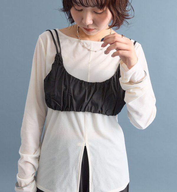  「ギャザービスチェ SETトップス」|Tシャツ・カットソー|