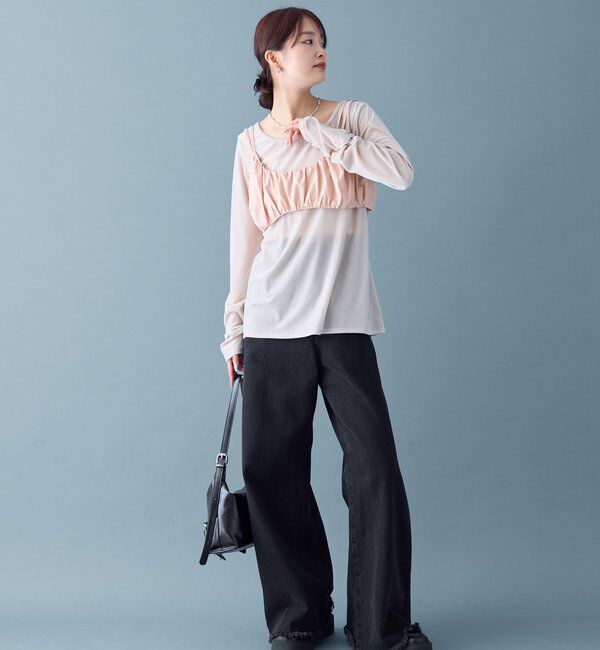  「ギャザービスチェ SETトップス」|Tシャツ・カットソー|