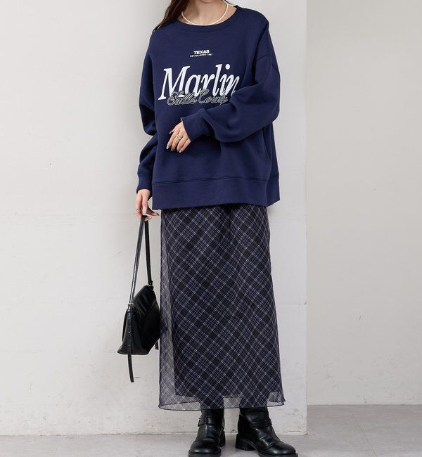  「シアーチェックキャミワンピース」|ワンピース|