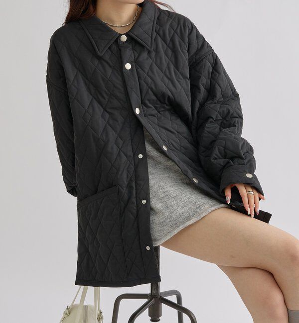  「襟付きキルティングジャケット」|その他|