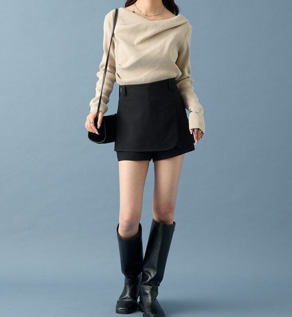  「オフショルリブニット」|ニット・セーター|