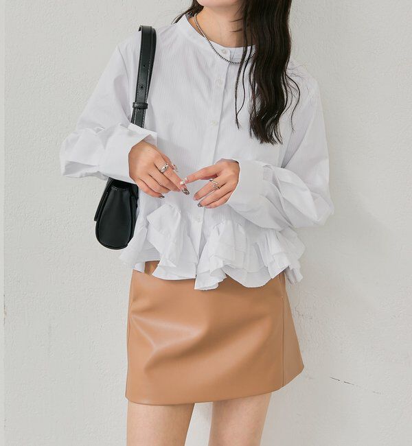  「ウェーブフリルブラウス」|シャツ・ブラウス|