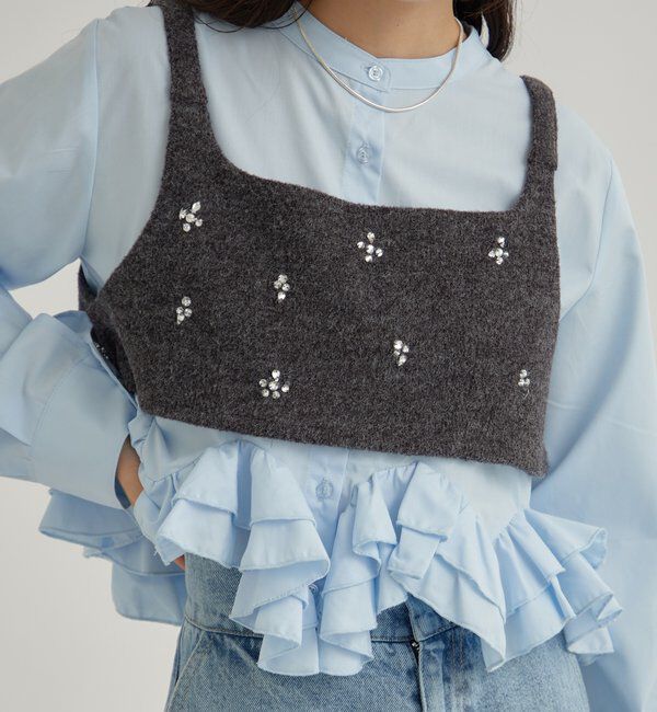  「ウェーブフリルブラウス」|シャツ・ブラウス|