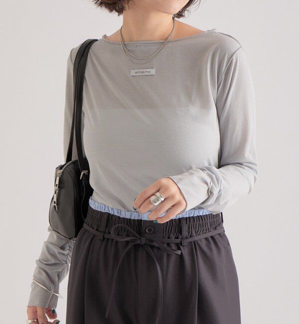  「ラメチュールプルオーバー」|Tシャツ・カットソー|ブルー