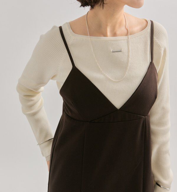  「ギャザービスチェSETワンピース」|ワンピース|