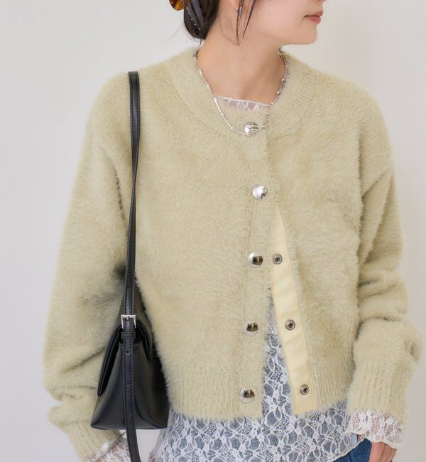  「ミンクライクジャケットカーディガン」|カーディガン|