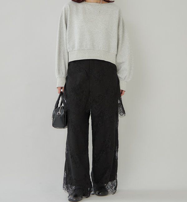  「袖ボリューム ショートスウェット」|Tシャツ・カットソー|