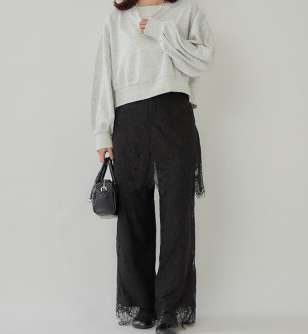  「袖ボリューム ショートスウェット」|Tシャツ・カットソー|