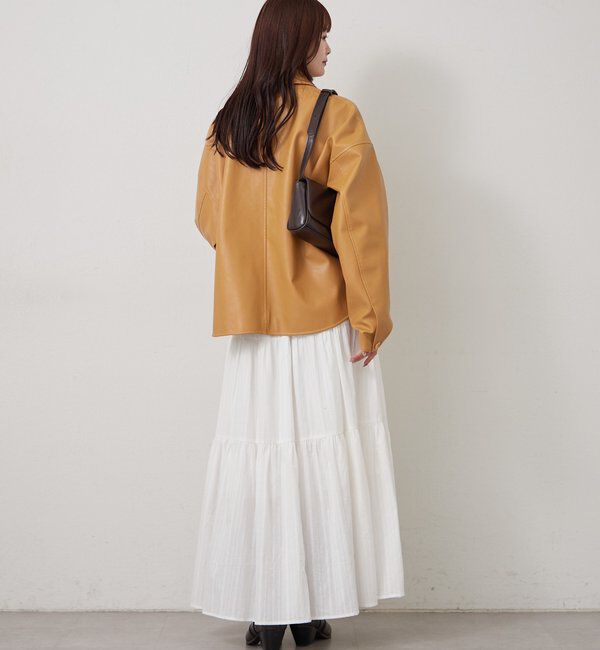  「レザーシャツジャケット」|ブルゾン・スタジャン|