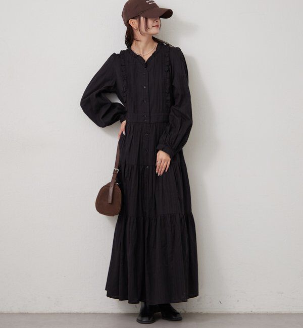  「コットンフリルワンピース」|ワンピース|