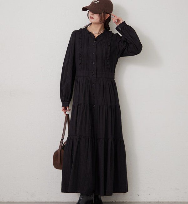  「コットンフリルワンピース」|ワンピース|