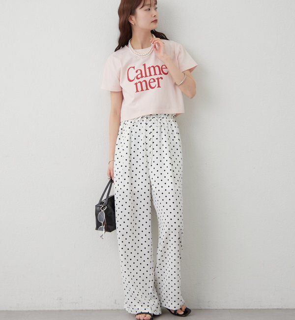  「ドットWベルトパンツ」|チノ|