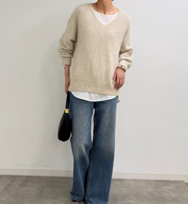  「FURカシミヤVニット」|ニット・セーター|