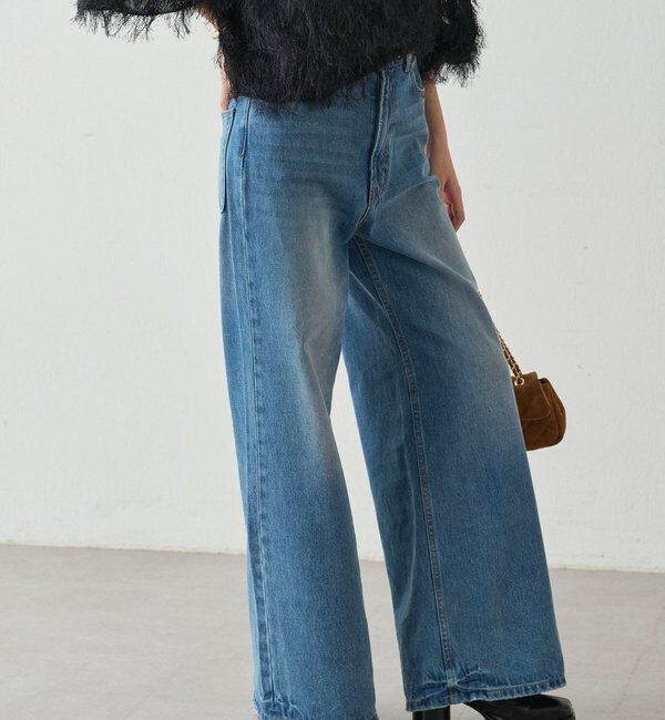  「ハイウエストデニムパンツ」|デニム|