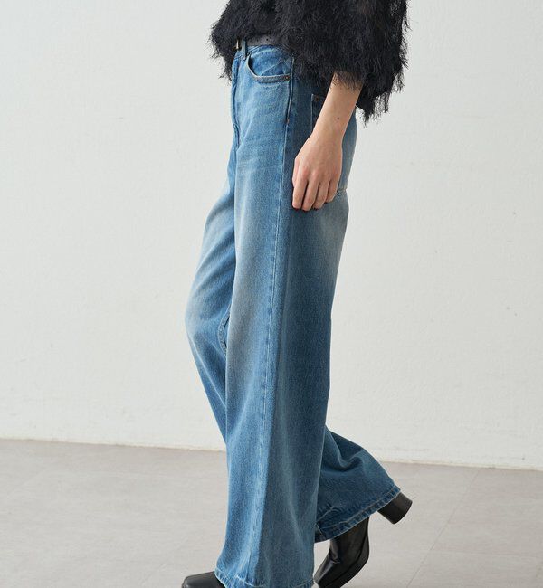 「ハイウエストデニムパンツ」|デニム|