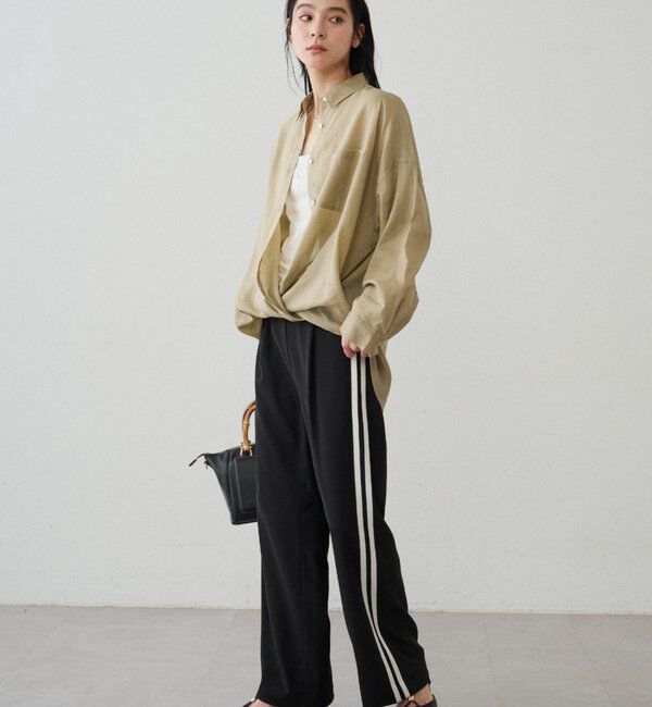  「カシュクール2wayリネンシャツ」|シャツ・ブラウス|