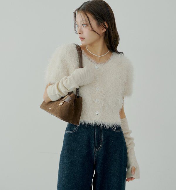  「ハートキーチャーム付きベルトボストンバッグ」|ボストンバッグ|