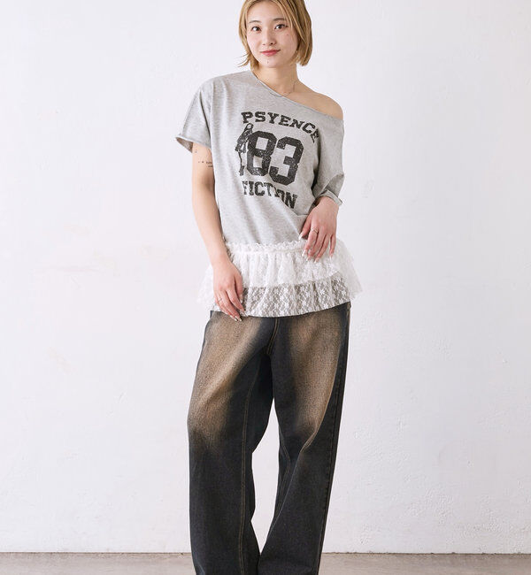  「【新色追加】エリオットオフショルTEE」|Tシャツ・カットソー|