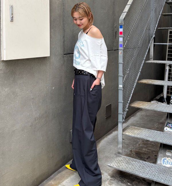  「【新色追加】エリオットオフショルTEE」|Tシャツ・カットソー|