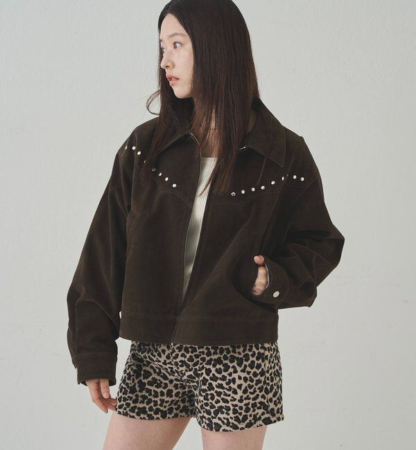  「SUEDE STUDDED BLOUSON/スウェードスタッズブルゾン」|ブルゾン・スタジャン|