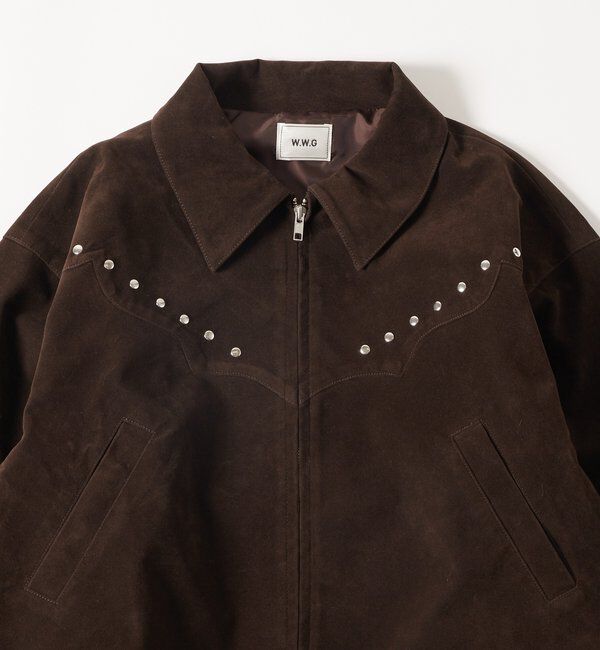  「SUEDE STUDDED BLOUSON/スウェードスタッズブルゾン」|ブルゾン・スタジャン|
