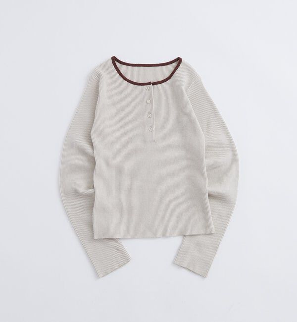  「リンガーヘンリーネックニット」|ニット・セーター|