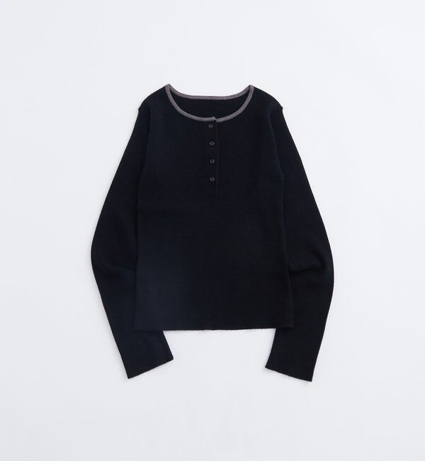  「リンガーヘンリーネックニット」|ニット・セーター|