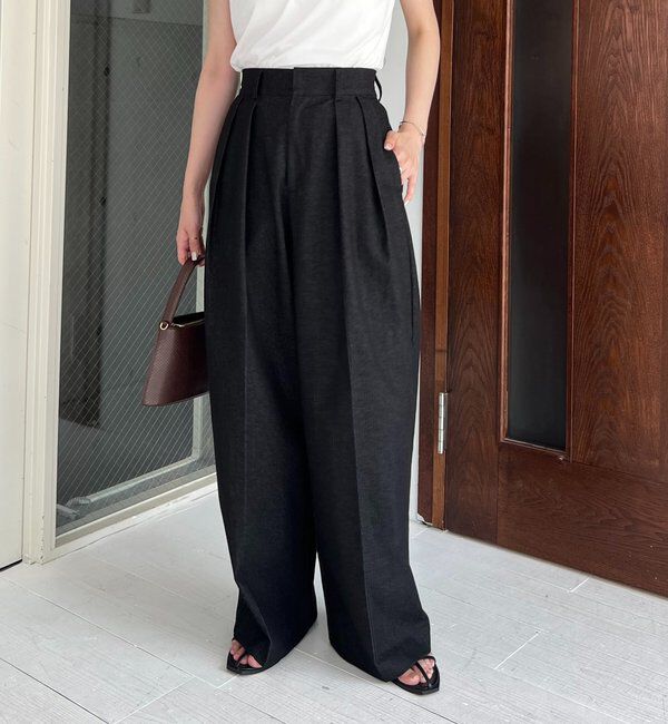  「【選べる4サイズ展開】2タックコットンパンツ」|チノ|