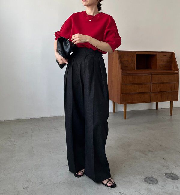  「【選べる4サイズ展開】2タックコットンパンツ」|チノ|