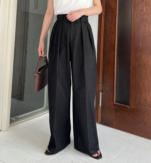  「【選べる4サイズ展開】2タックコットンパンツ」|チノ|