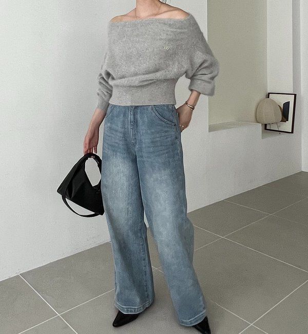  「【上質な着心地/全骨格細見え】〈C.L〉FOXカシミアドルマンニット」|ニット・セーター|