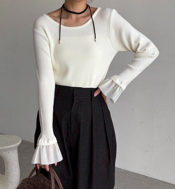  「フレアカフスニット」|ニット・セーター|