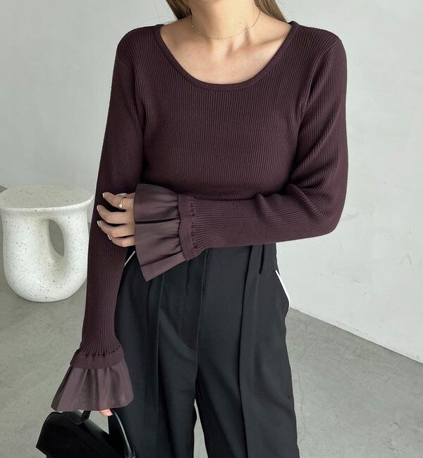  「フレアカフスニット」|ニット・セーター|