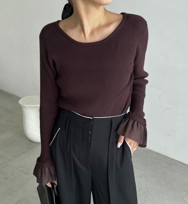  「フレアカフスニット」|ニット・セーター|