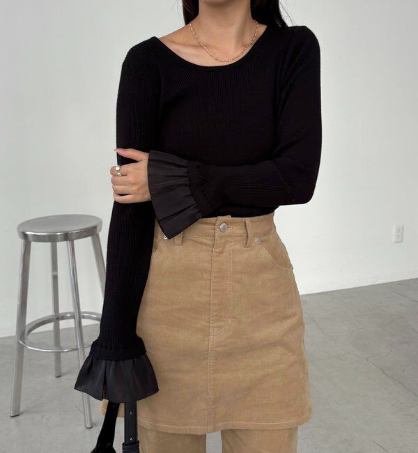  「フレアカフスニット」|ニット・セーター|