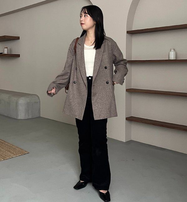  「【CAPRICIEUX LE'MAGE&times;nanacoコラボ】ツイードジャケット」|テーラードジャケット|