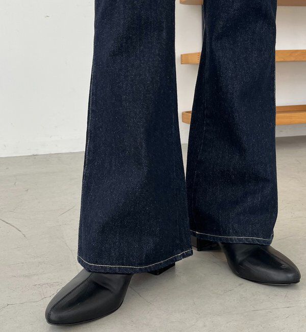  「【低身長サイズあり】フレアデニム」|デニム|