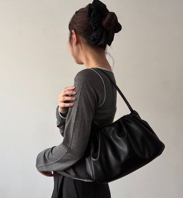  「【新色/ライトベージュ】クラウディギャザーバッグ」|トートバッグ|