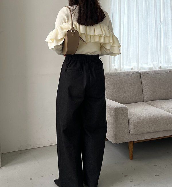  「【2WAYで着用可能】ベアフリルニット」|ニット・セーター|