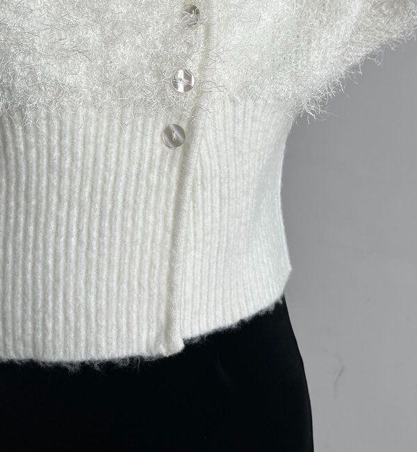  「フェザーラップカーディガン」|カーディガン|