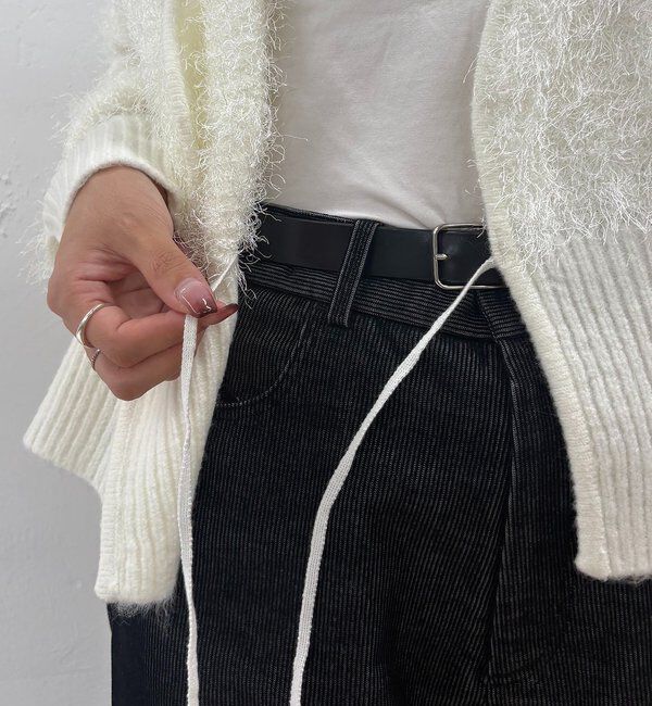  「フェザーラップカーディガン」|カーディガン|