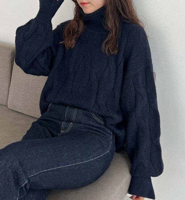  「ケーブルキャンディニット」|ニット・セーター|