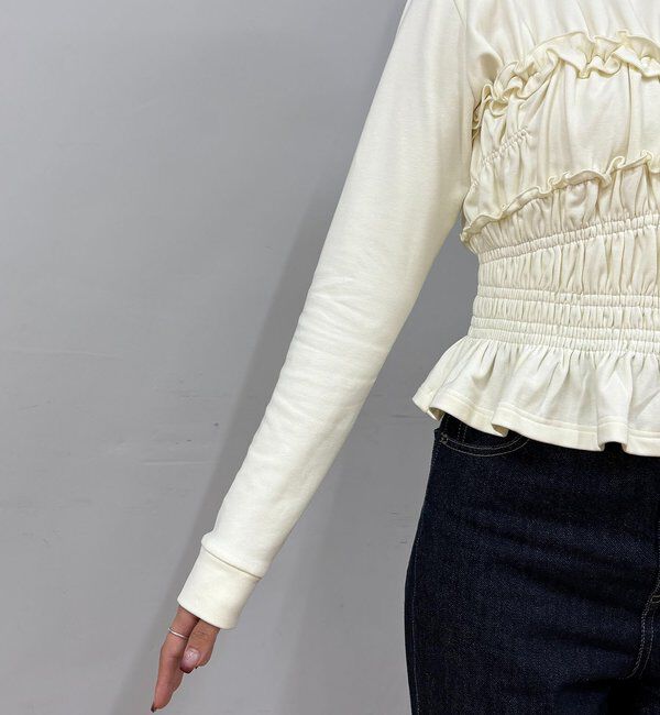  「【体感＋4℃】ベアシャーリング裏起毛トップス」|Tシャツ・カットソー|