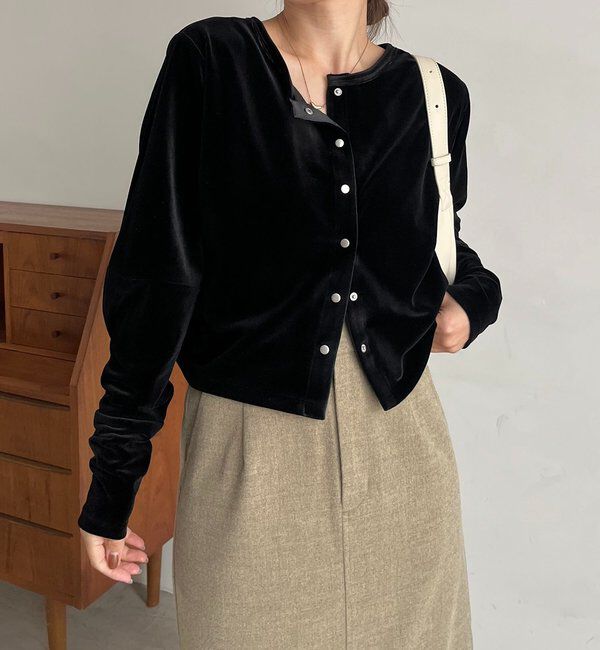  「ベロアカーディガン」|Tシャツ・カットソー|