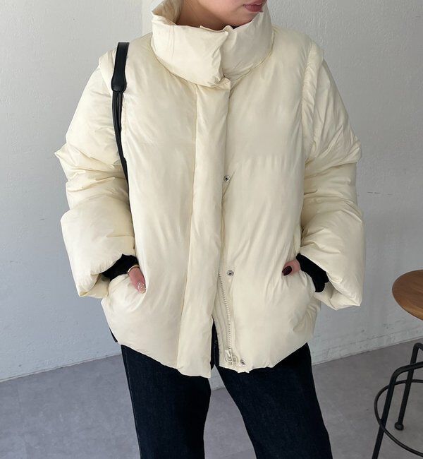  「【軽量/保温性◎】2WAY中綿パフジャケット」|その他|