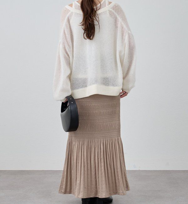  「プリーツマキシスカート」|スカート|