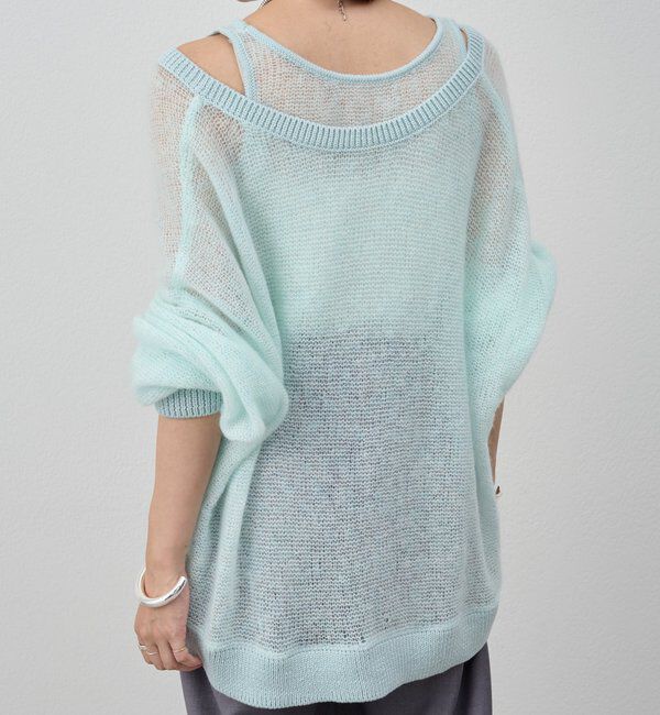  「レイヤードシアーニット」|ニット・セーター|