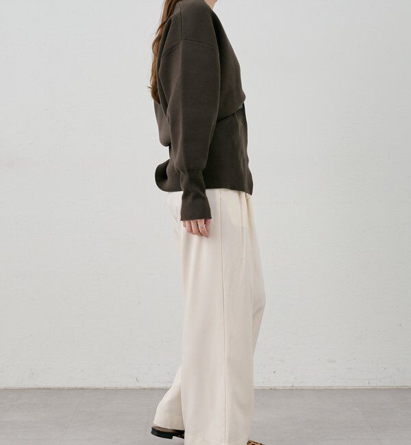  「ダブルタックワイドパンツ」|チノ|